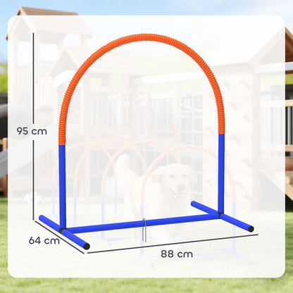 Four-Piece Portable Dog Agility Equipment - Blue