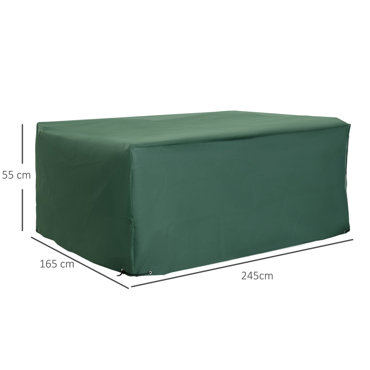 Outdoor Garden Furniture Cover Waterproof, Anti-UV 600D Heavy Duty Oxford Fabric Patio Furniture Cover for Rectangular Sofa T