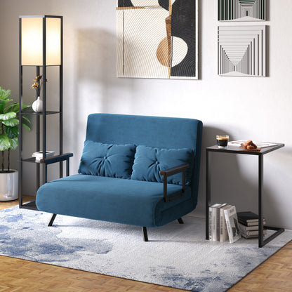 3-Tier Floor Lamp with Shelves and Storage, Modern Standing Lamp with Lampshade