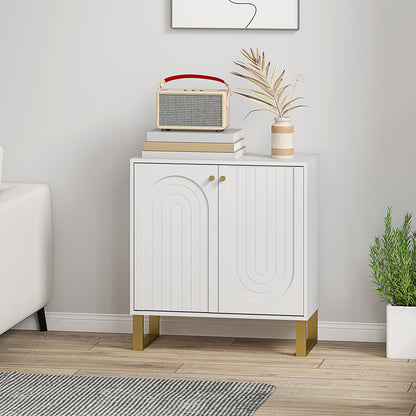 2-Door Sideboard Storage Cabinet - White