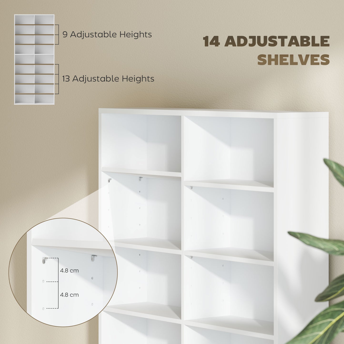 640 CD Storage Tower - White