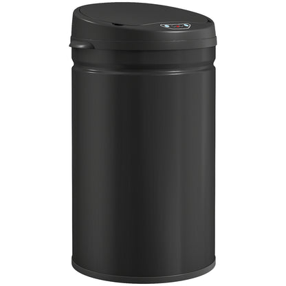 30L Stainless Steel Sensor Bin - Black