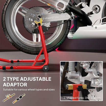 Motorcycle Rear Wheel Stand, 544 kg Capacity Heavy Duty Steel Motorbike Motorcycle Paddock Stand Lift