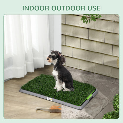 Artificial Grass Dog Toilet with Tray for Potty Training Indoor Outdoor, 2 Packs, 67 x 41cm