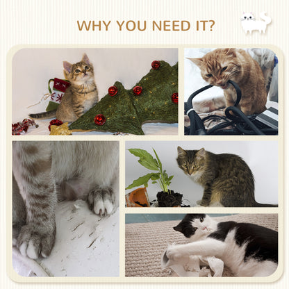 Three-Piece Wall-Mounted Cat Shelves, with Hammock, Ladder, Platforms, Scratching Post - Grey