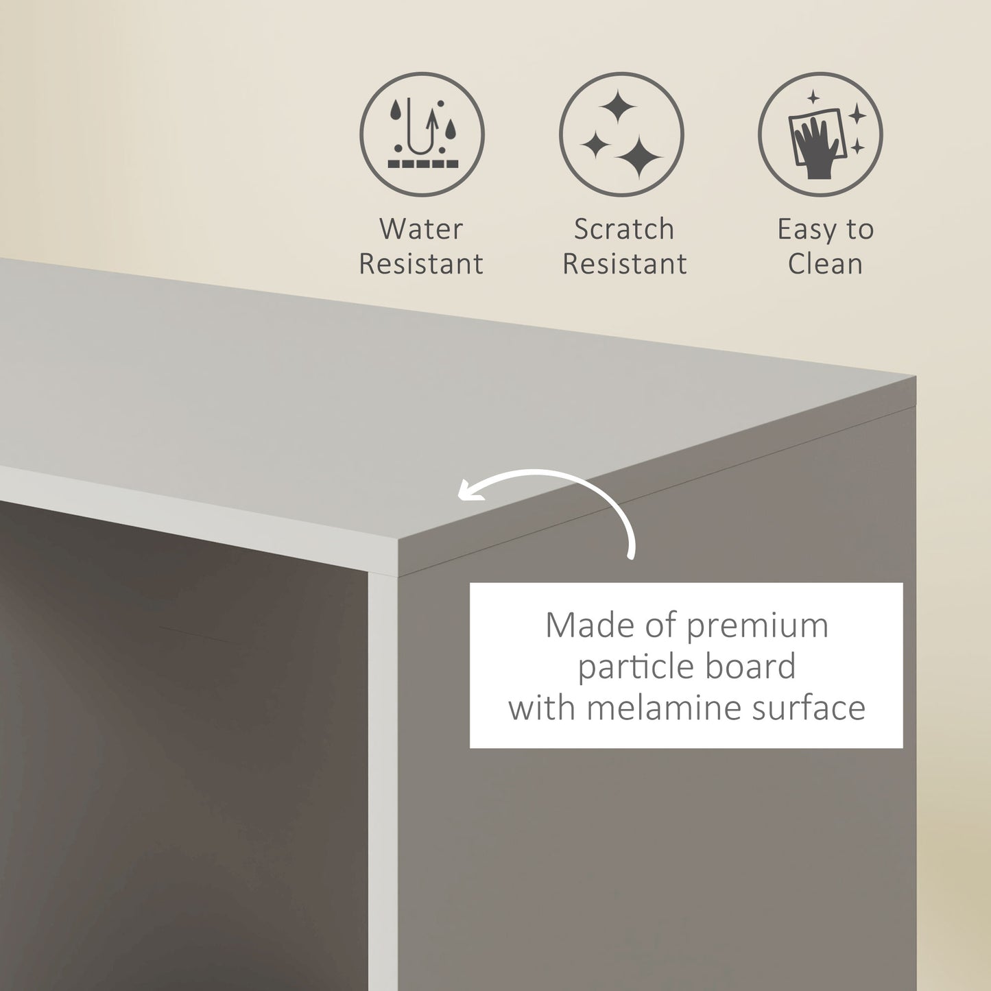Open Wardrobe on Wheels, Bedroom Wardrobe with Clothes Hanging Rail, 3 Storage Shelves, Mobile Garment Rack for Cloakroom