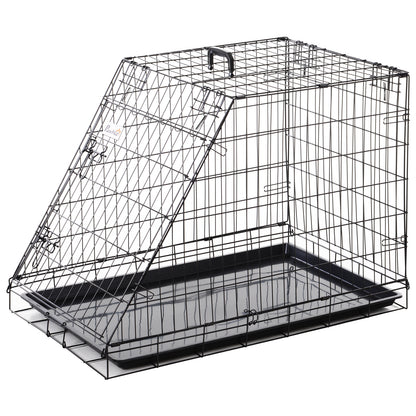 Trapeze Collapsible Dog Pet Travel Box Cage Removable Tray 93 x 58 x 65cm
