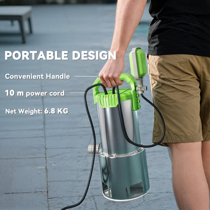 1100W Submersible Water Pump for Dirty/Clean Water, 18500L/H Electric Sump Pump with Float Switch