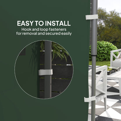 195 x 295cm Replacement Gazebo Sidewall - Green