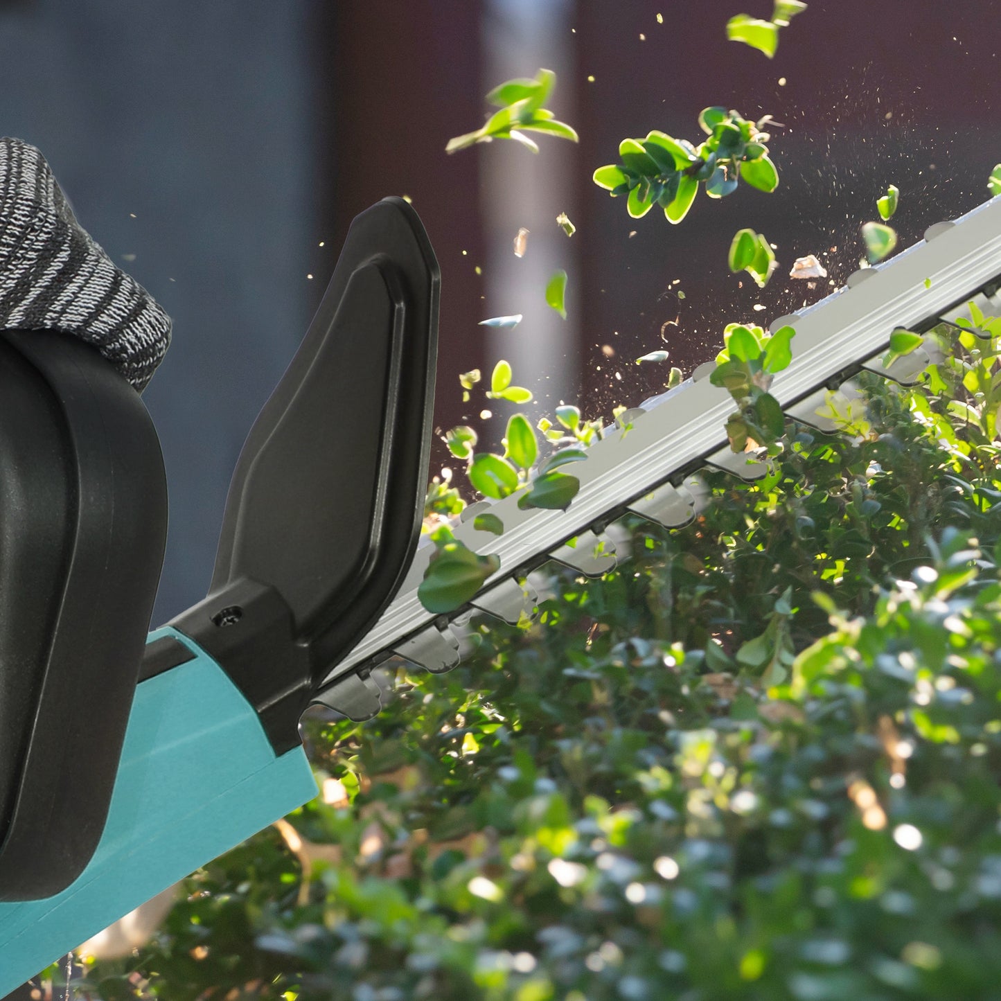 20" Cordless Hedge Trimmer, 18V Electric Hedge Cutter with 51cm Dual Action Blade