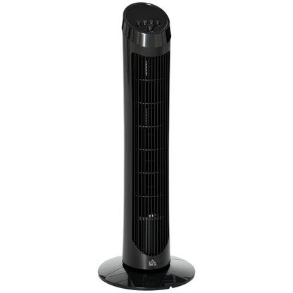 Tower Fan for Bedroom, 30 inch, 6 m/s Powerful Velocity, Standing Floor Fan