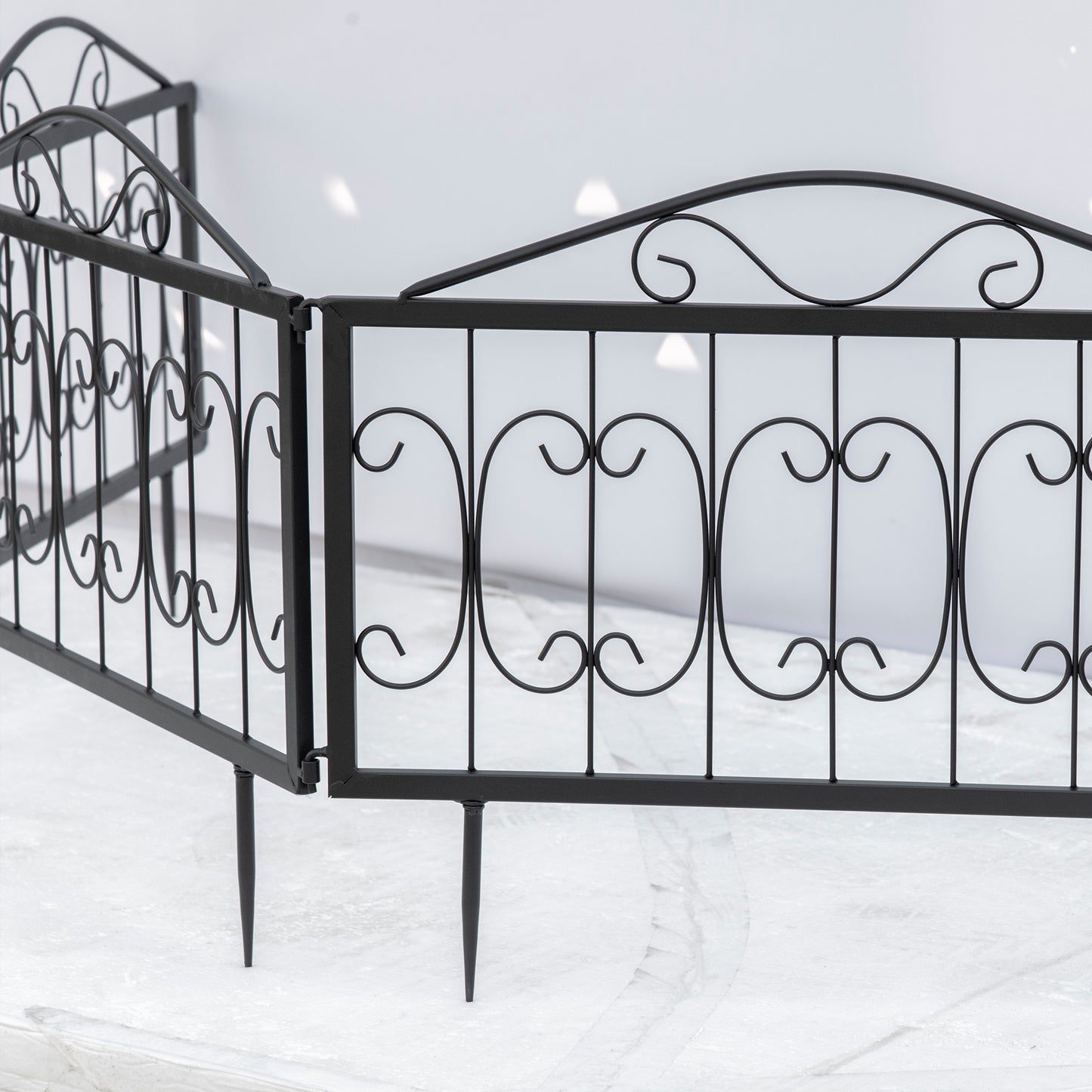 Decorative Garden Fencing, 4PCs Outdoor Picket Fence Panels