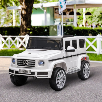 G-Wagon - 12V Kids Electric Ride On Car Toy w/ Remote Control - White