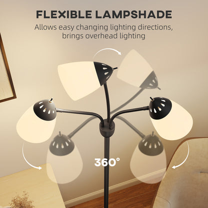 Arc Tree Floor Lamp with 3 Adjustable Rotating Lights and 3000K/4500K/6500K Colour Temperatures