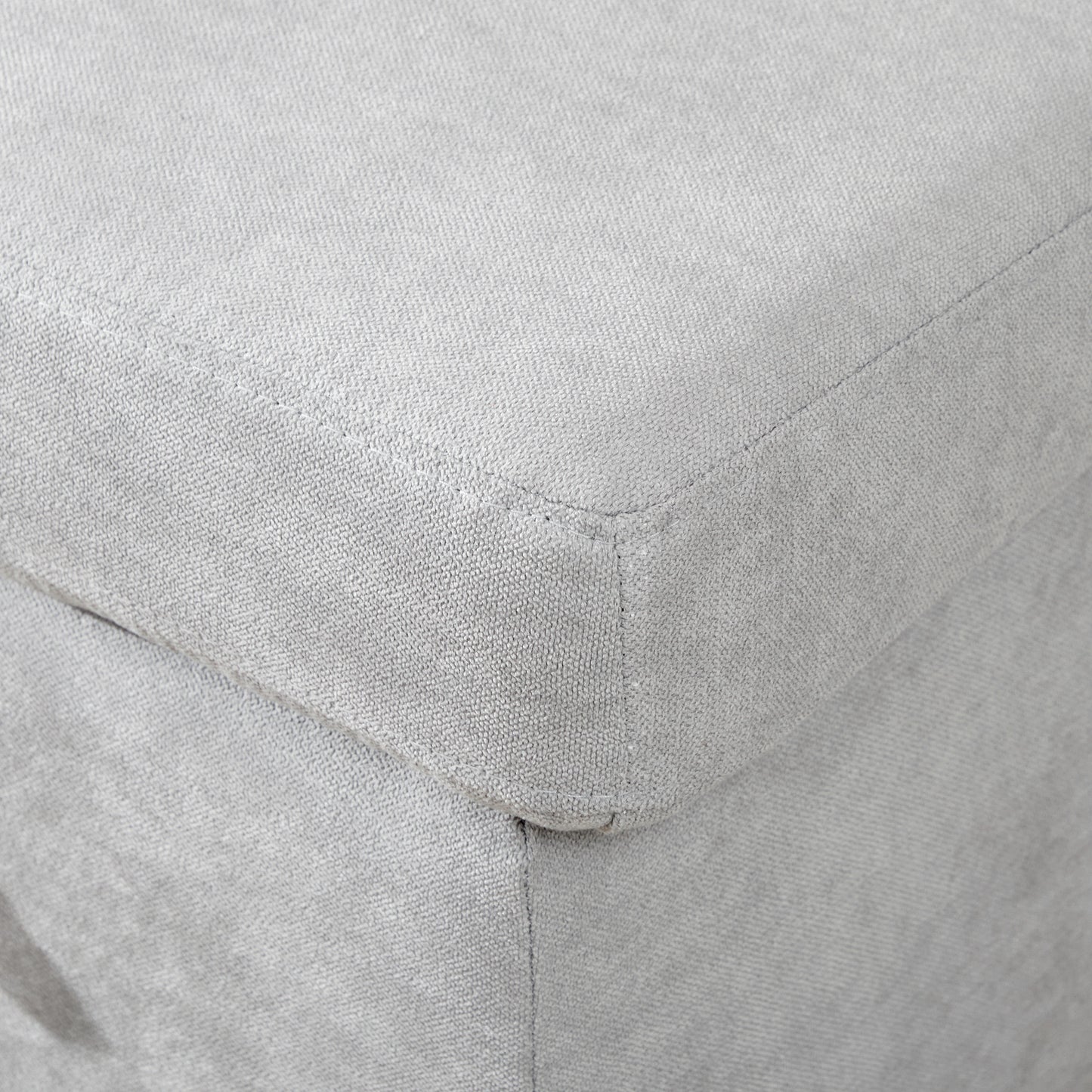 Pull Out Sofa Bed with Storage - Light Grey