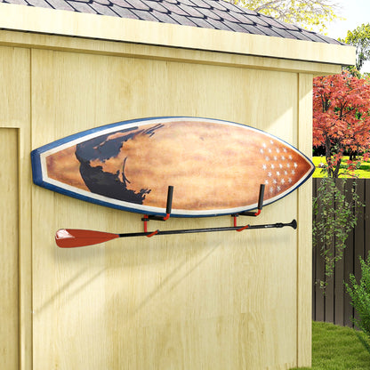 Kayak Canoe Heavy Duty Wall Mounted Storage Holder Rack Heavy Duty Storing Hangers Red