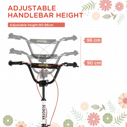 Kick Scooters for Kids with Adjustable Height, Anti-Slip Deck, Dual Brakes, Rubber Tyres