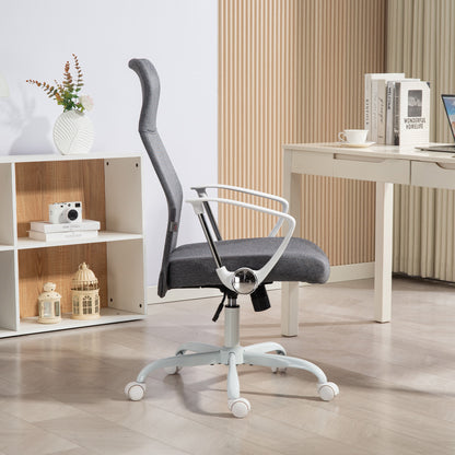 Fabric High Back Office Chair - Grey