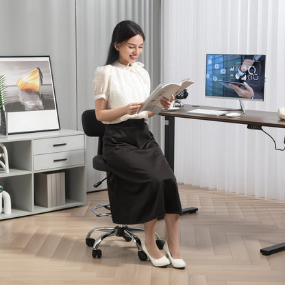 Drafting Chair, Office Chair with Backrest and Adjustable Footrest, Height Adjustable Stool