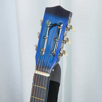 38 Inch Full Size Acoustic Electric Guitar, Classical Beginner Junior Adult Guitar Gloss Finish with Carrying Case, Strap
