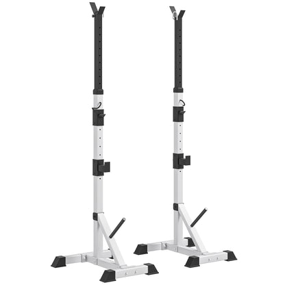 Weights Bar Barbell Rack Squat Stand Adjustable Portable Weight Lifting Max Load 200kg