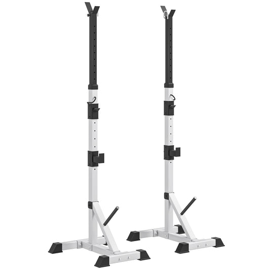 Weights Bar Barbell Rack Squat Stand Adjustable Portable Weight Lifting Max Load 200kg
