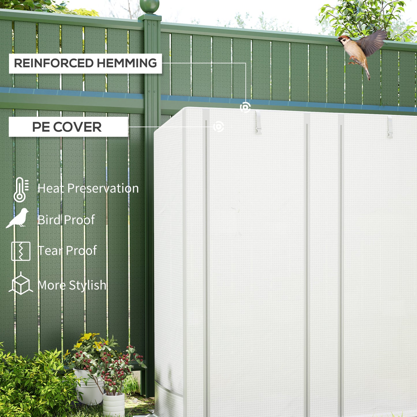 Three-Tier Mini Greenhouse - White