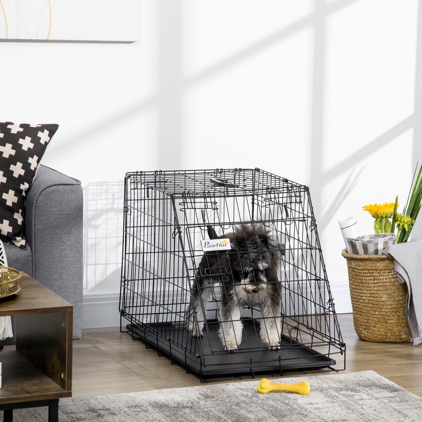 Trapeze Collapsible Dog Pet Travel Box Cage Removable Tray 78 x 47 x 55cm