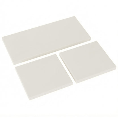 Outdoor Seat Cushion Pads for Rattan Furniture, 3 PCs Garden Furniture Cushions, Cream White
