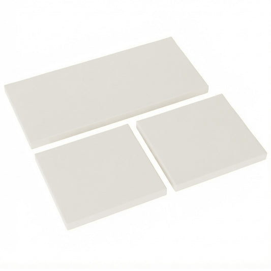 Outdoor Seat Cushion Pads for Rattan Furniture, 3 PCs Garden Furniture Cushions, Cream White