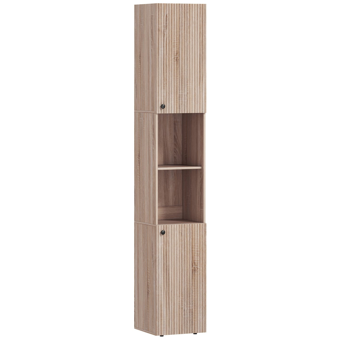 6-Tier Tall Bathroom Cabinet - Natural