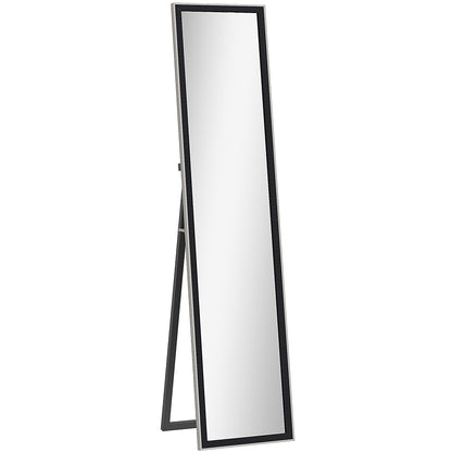 Glitter Frame Full-Length Mirror - Black