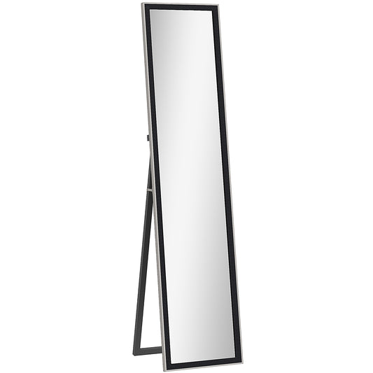 Glitter Frame Full-Length Mirror - Black