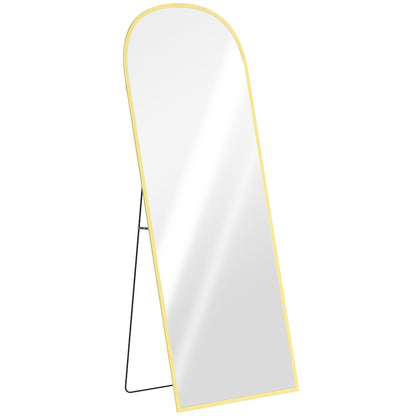 165cm Aluminium Frame Standing Mirror - Gold
