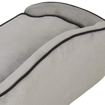 Dog Sofa for XS and S Size Dogs, Pet Chair Bed with Soft Cushion, Cat Sofa Couch with Washable Cover, Wooden Frame