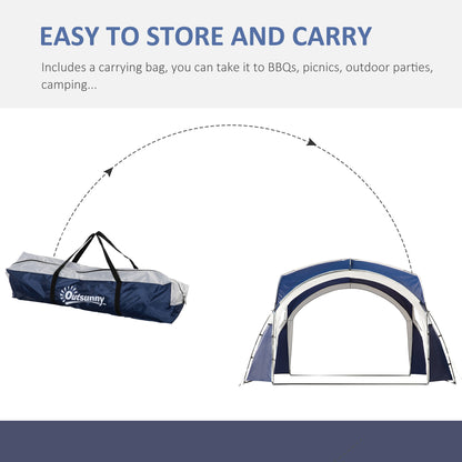 3.5 x 3.5M Camping Gazebo, Outdoor Event Shelter Dome Tent Garden Sun Shelter Patio Spire Arc Pavilion Camp Sun Shade Tent fo