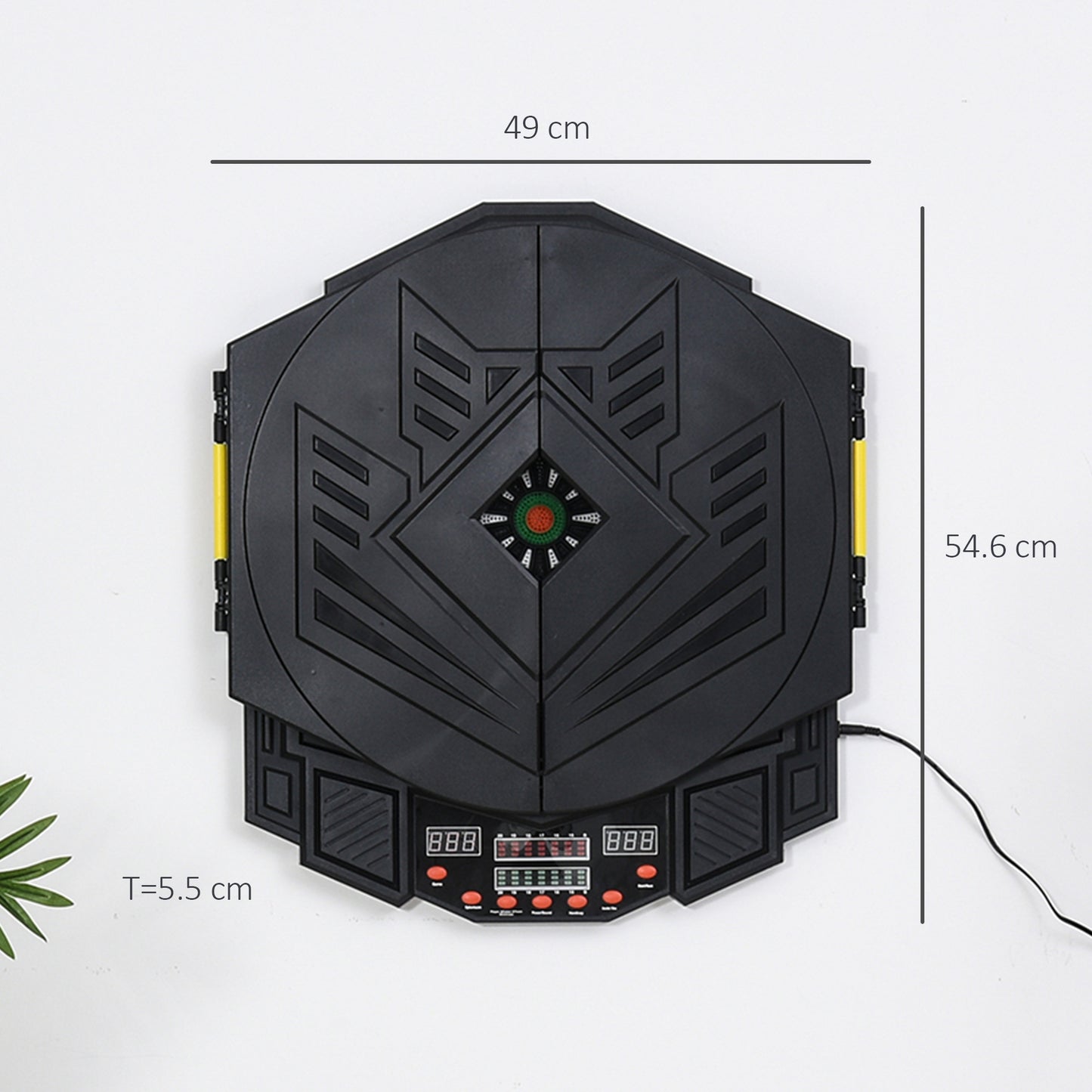 Dart Board Set, Electronic Dartboard with LED Digital Score Display, Soft Tip Darts, 27 Games, Speaker Sound
