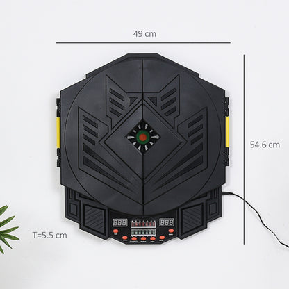 Dart Board Set, Electronic Dartboard with LED Digital Score Display, Soft Tip Darts, 27 Games, Speaker Sound