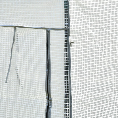 100 x 50 x 150cm Tomato Greenhouse with Roll-up Door, Mini Greenhouse with PE Cover