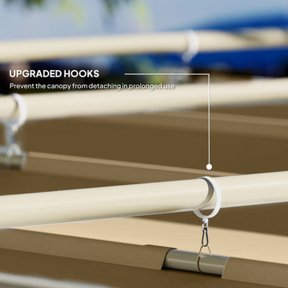 3 x 3m Retractable Roof Metal Pergola - Black