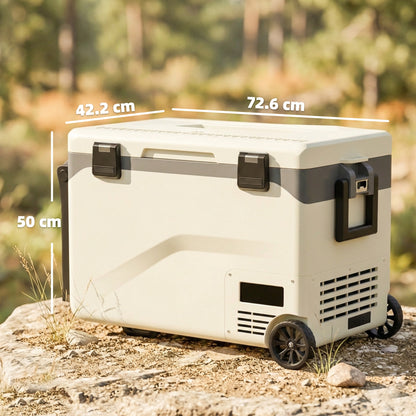 42.5L Compressor Car Fridge Freezer, Camping Refrigerator with App Control, 20℃-20℃
