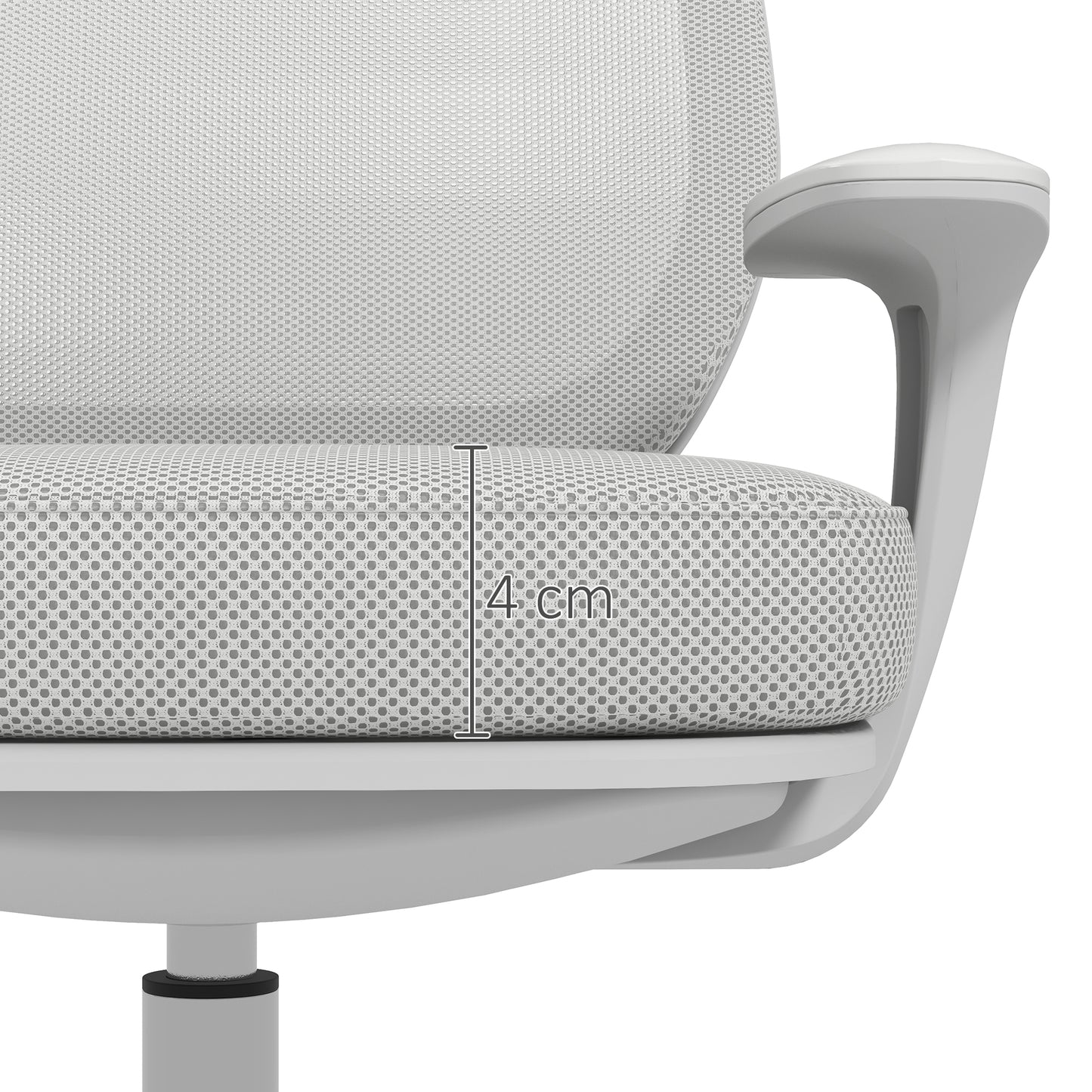 44-56cm Mesh Back Office Chair - Grey
