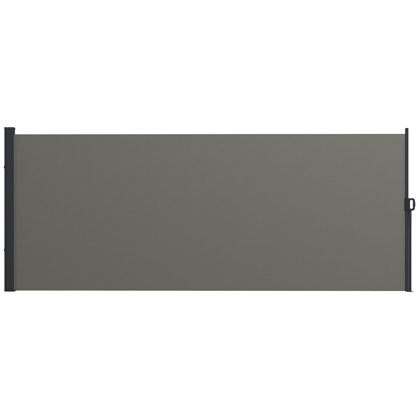 Retractable Side Awning, Outdoor Privacy Screen for Garden, Hot Tub, Balcony, Terrace, Pool, 400 x 160cm, Dark Grey