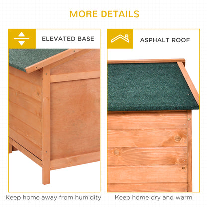 Wooden Rabbit Hutch Outdoor, Guinea Pig Hutch, Detachable Pet House Animal Cage with Openable Run & Roof Lockable Door Slide