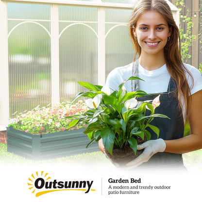 60 x 240cm Galvanised Steel Planter, with Open Bottom