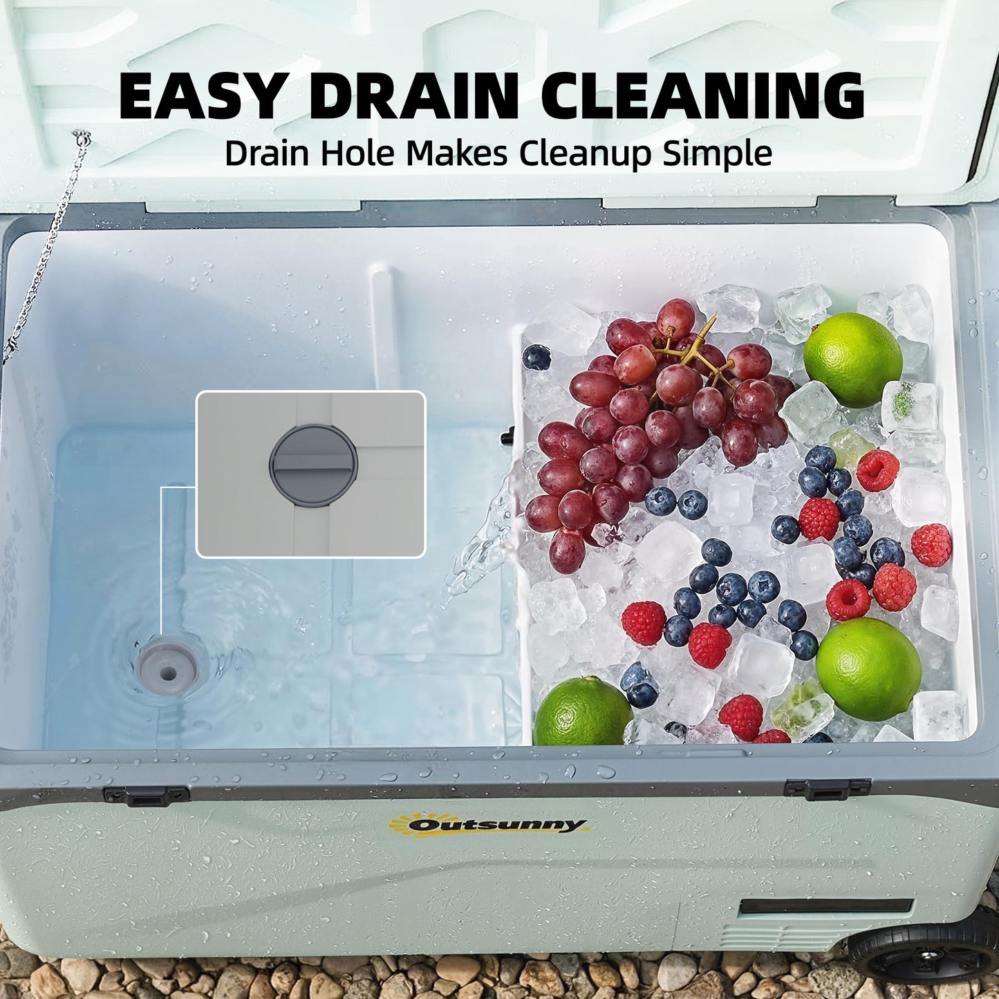 42.5L Compressor Car Fridge Freezer, Camping Refrigerator with App Control, 20℃-20℃