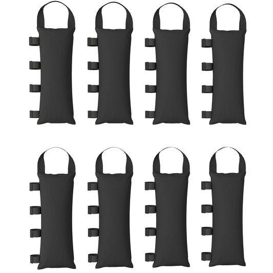 8 Pack Gazebo Sand Weights Bags, 40 kg 600D Heavy Duty Sand Bags Sandbags for Canopy Tent Legs, Without Sand, Black
