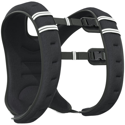 10KG Weighted Vest, Running Weight Vest with Adjustable Strap, Convenient Pocket and Reflective Strips for Men and Women