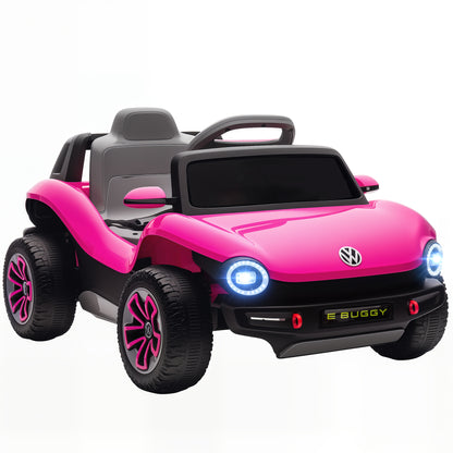 Volkswagen Licensed Kids Electric Car with Remote Control for Ages 3-6 Years, Pink