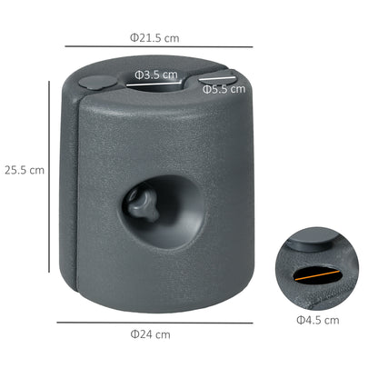 HDPE Tent Weights Set of 4, Canopy Weights, Fill with Water or Sand, 48KG